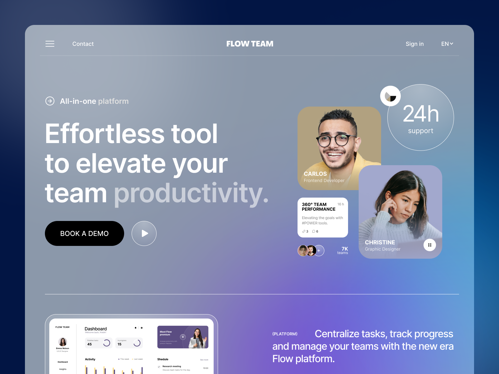 Effortless Productivity Tool For Teams Design By Halo Lab On Flames