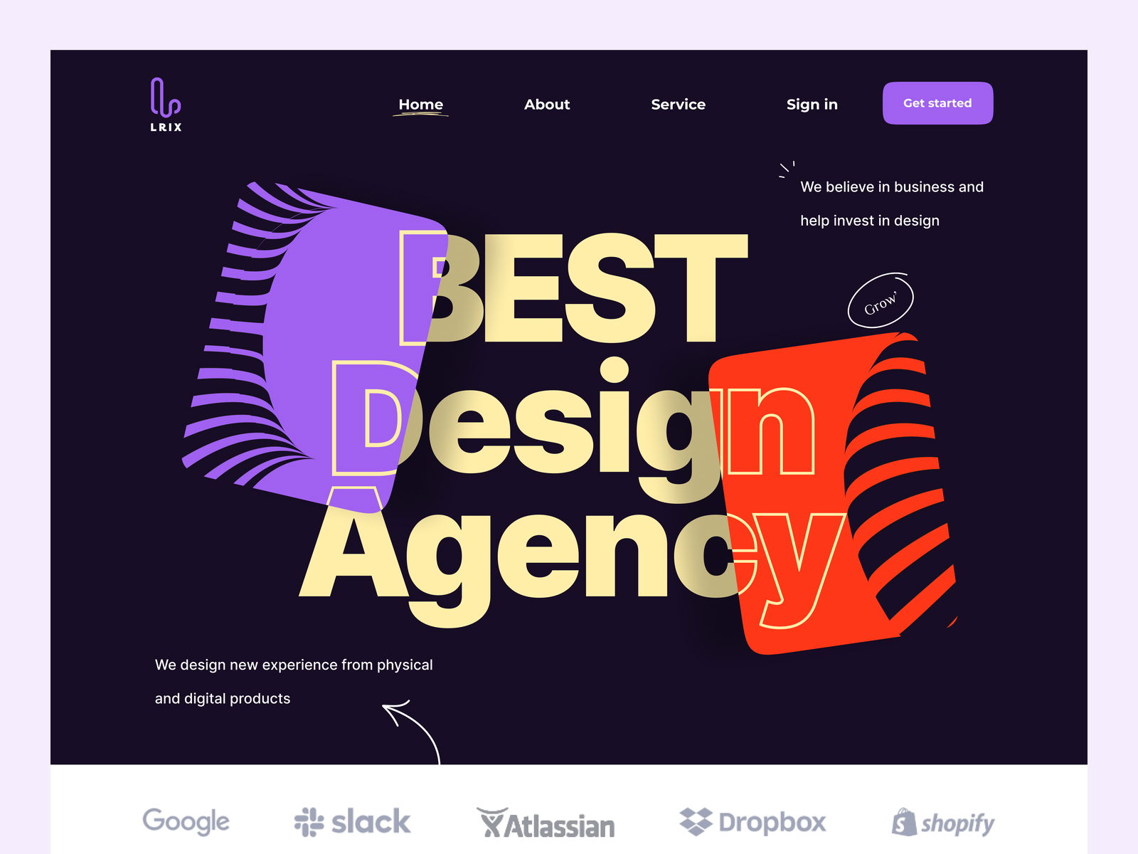 LRIX-Design Agency Website design by Mohammad Fahad on Flames